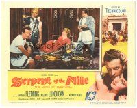6h775 SERPENT OF THE NILE LC '53 Raymond Burr & William Lundigan with sexy Jane Easton as Cytheris