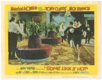 6h807 SOME LIKE IT HOT LC #2 '59 Tony Curtis & Jack Lemmon in drag running from bad guys!