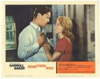 6h810 SOMETHING WILD LC #2 '62 romantic close up of sexy Carroll Baker & Ralph Meeker!