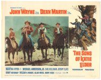 6h818 SONS OF KATIE ELDER LC #7 '65 great line up of John Wayne, Dean Martin & others on horses!