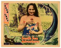 6h821 SOUTH SEA ADVENTURES LC '32 Zane Grey, South Sea native girl caught but not w/ rod & reel!