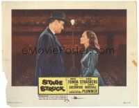 6h838 STAGE STRUCK LC #7 '58 Henry Fonda smiling at Susan Strasberg, directed by Sidney Lumet!
