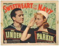 6h114 SWEETHEART OF THE NAVY TC '37 Cecilia Parker saluting sailor Eric Linden + cool art!