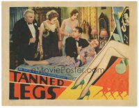 6h861 TANNED LEGS LC '29 Arthur Lake & concerned family with passed out Ann Pennington!