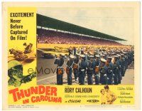 6h895 THUNDER IN CAROLINA LC #4 '60 cool image of marching band on the race track sidelines!