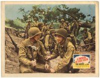 6h955 WALK IN THE SUN LC '45 World War II soldier Richard Conte & many more digging trench!