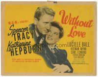 6h136 WITHOUT LOVE TC '45 great romantic close up of Spencer Tracy & Katharine Hepburn!