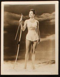 6j743 CYD CHARISSE 4 8x10 stills '40s-50s cool close up portraits, and full length showing legs!