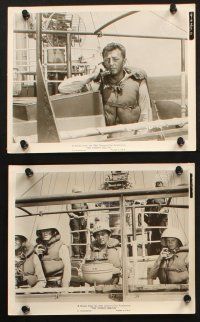 6j251 ENEMY BELOW 35 8x10 stills '58 Robert Mitchum & Jurgens in the amazing saga of the U.S. Navy!