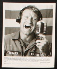 6j497 GOOD MORNING VIETNAM 8 8x10 stills '87 Vietnam War radio DJ Robin Williams, Barry Levinson