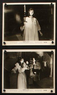 6j582 HORROR CASTLE 7 8x10 stills '64 La Vergine di Norimberga, Christopher Lee, horror images!