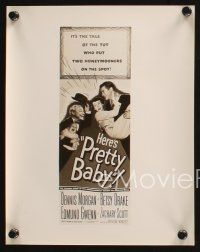 6j776 PRETTY BABY 4 8x10 stills '50 art of Betsy Drake, Dennis Morgan & Zachary Scott!