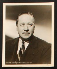 6j540 ROBERT BENCHLEY 8 8x10.25 stills '40s in bowler from Hitchcock's Foreign Correspondent, more!