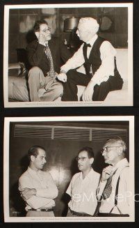 6j709 SENATOR WAS INDISCREET 5 8x10 stills '47 all great candid images with George S. Kaufman!
