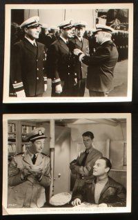 6j549 STAND BY FOR ACTION 8 8x10 stills '43 Navy sailors Robert Taylor, Laughton & Donlevy!