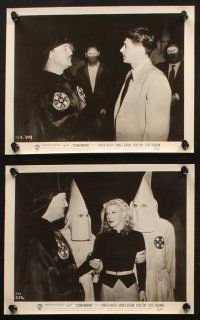 6j355 STORM WARNING 14 8x10 stills '51 Ginger Rogers, Ronald Reagan, Doris Day, & The Ku Klux Klan!