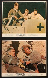 6j199 TOBRUK 5 color 8x10 stills '67 soldiers Rock Hudson & George Peppard in World War II!