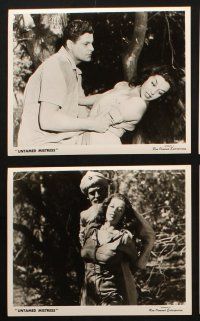 6j461 UNTAMED MISTRESS 9 8x10 stills '53 cool images of sexy girl in peril and wacky jungle scenes!