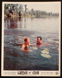 6j179 GARDEN OF EDEN 6 color 8x10 stills '54 Florida nudist camp on the beach!
