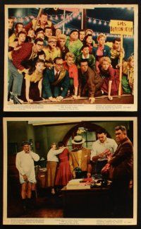 6j184 PAJAMA GAME 6 color 8x10 stills '57 sexiest Doris Day & the cast of the Broadway play!