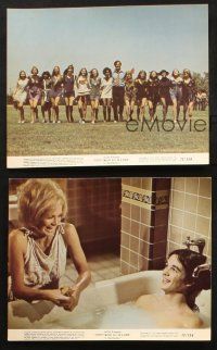 6j222 PRETTY MAIDS ALL IN A ROW 3 color 8x10 stills '71 Rock Hudson seduces high school cheerleaders