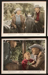6j041 RAGE AT DAWN 10 color 8x10 stills '55 outlaw hunter Randolph Scott, Forrest Tucker!