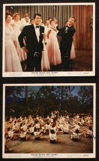 6j201 YOU'RE NEVER TOO YOUNG 5 color 8x10 stills '55 images of Dean Martin & wacky Jerry Lewis!