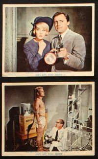 6j091 ONE SPY TOO MANY 8 color English FOH LCs '66 Robert Vaughn, David McCallum, The Man from UNCLE