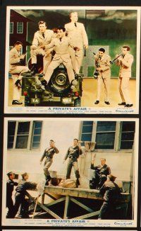 6j125 PRIVATE'S AFFAIR 8 color English FOH LCs '59 soldier Sal Mineo, Barbara Eden, Raoul Walsh!
