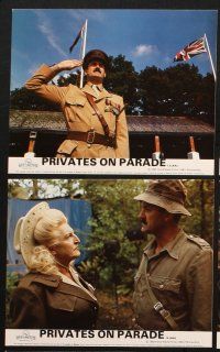 6j126 PRIVATES ON PARADE 8 color English FOH LCs '83 John Cleese, Denis Quilley, English comedy!