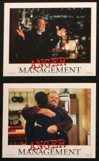 6j165 ANGER MANAGEMENT 7 8x10 mini LCs '03 Adam Sandler & Jack Nicholson face off, sexy Maria Tomei