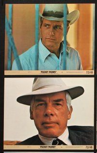 6j099 POCKET MONEY 8 8x10 mini LCs '72 Paul Newman, Lee Marvin, Strother Martin!