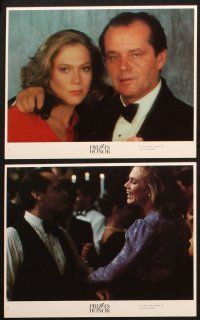 6j127 PRIZZI'S HONOR 8 8x10 mini LCs '85 Jack Nicholson & Kathleen Turner, directed by John Huston!