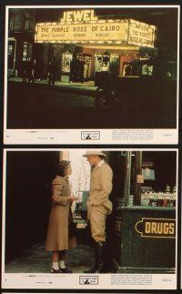 6j136 PURPLE ROSE OF CAIRO 8 8x10 mini LCs '85 directed by Woody Allen, Jeff Daniels, Mia Farrow