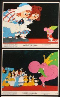 6j141 RAGGEDY ANN & ANDY 8 8x10 mini LCs '77 A Musical Adventure, cartoon images!