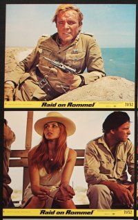 6j142 RAID ON ROMMEL 8 8x10 mini LCs '71 Richard Burton, Wolfgang Preiss as The Desert Fox!