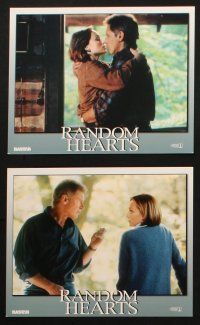 6j148 RANDOM HEARTS 8 8x10 mini LCs '99 Sydney Pollack, Harrison Ford, Kristin Scott Thomas