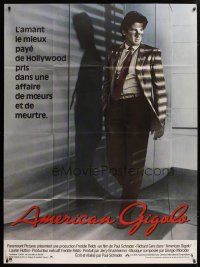 6k554 AMERICAN GIGOLO French 1p '80 handsomest male prostitute Richard Gere is framed for murder!
