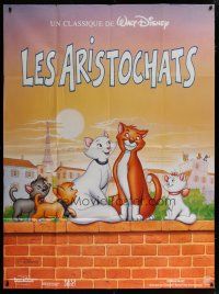 6k558 ARISTOCATS French 1p R94 Walt Disney feline jazz musical cartoon, great different image!
