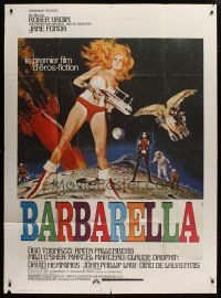 6k562 BARBARELLA French 1p '68 sexiest art of Jane Fonda by Robert McGinnis, Roger Vadim!
