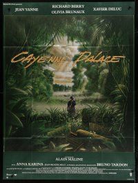 6k595 CAYENNE PALACE French 1p '87 Alain Maline, cool Zoran art of man with gun in jungle!