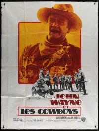 6k617 COWBOYS French 1p '72 big John Wayne gave these young boys their chance to become men!