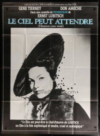 6k697 HEAVEN CAN WAIT French 1p R90s best image of Gene Tierney, directed by Ernst Lubitsch