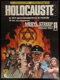 6k705 HOLOCAUST video French 1p '78 Meryl Streep, James Woods, wild different Nazi artwork!