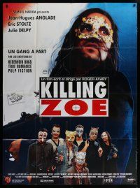 6k739 KILLING ZOE French 1p '94 partially written by Tarantino, wacky masked people with guns!