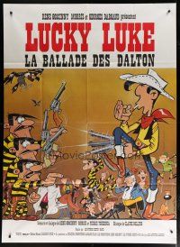 6k783 BALLAD OF DALTON French 1p '78 great cowboy western cartoon artwork by Morris!