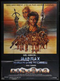 6k785 MAD MAX BEYOND THUNDERDOME CinePoster REPRO French 1p '85 Amsel art of Gibson & Tina Turner!