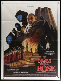 6k817 NAME OF THE ROSE French 1p '86 Sean Connery, different art by Philippe Druillet & Gayout!