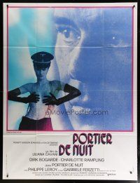 6k826 NIGHT PORTER French 1p '74 Il Portiere di notte, Bogarde, sexy topless Charlotte Rampling!