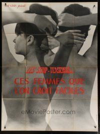 6k936 STRIP-TEASEUSES CES FEMMES QUE L'ON CROIT FACILES French 1p '64 women believed to be easy!